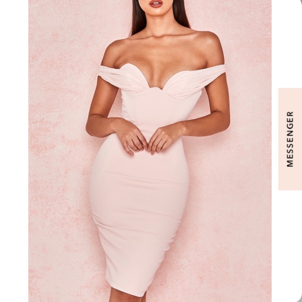 House of CB Yolanda Dress Pale Pink in Size XS - Picture 3 of 14